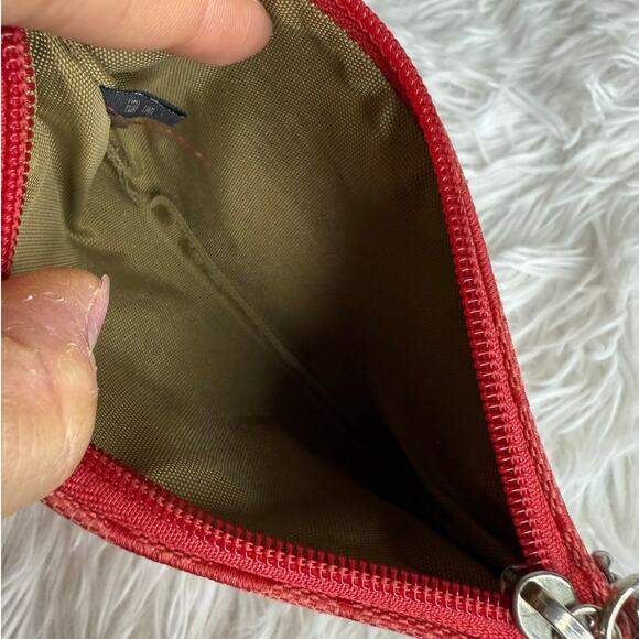 COACH y2k Soho Red Signature Canvas Wristlet - Picture 5 of 8